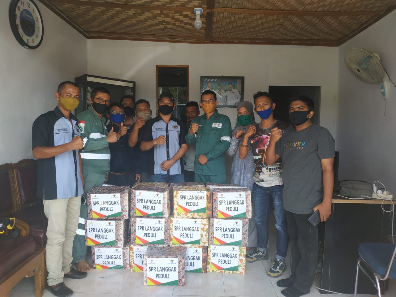 Manajemen PT SPR Langgak Tandun Kunjungi Kantor PWI Rohul