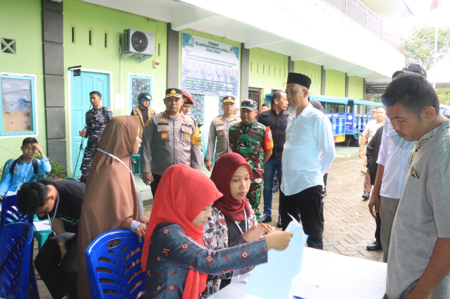 Pgs Dandim Dumai Pastikan Keamanan TPS di Pemilu Kota Dumai