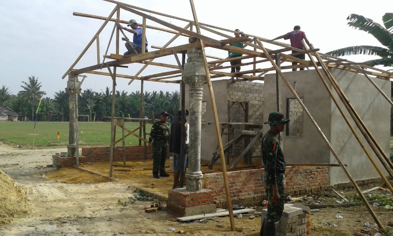 Sasaran Tambahan, Satgas TMMD bangun Posyandu di RT 06