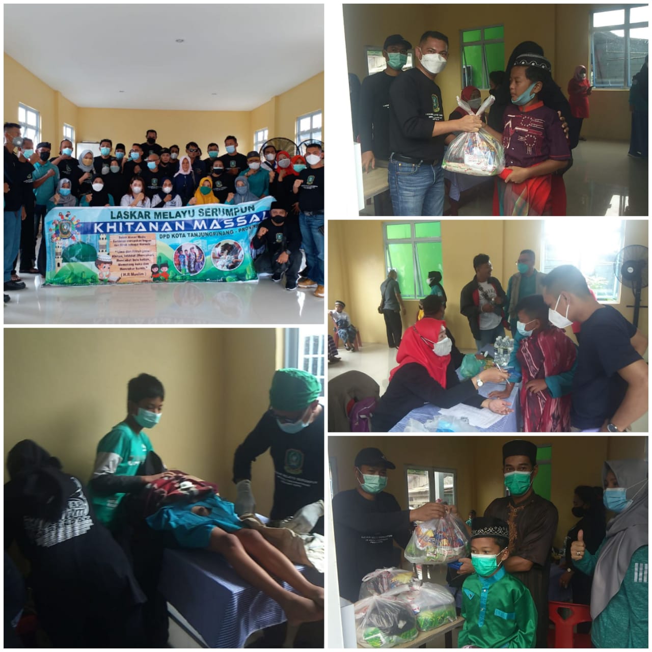 DPD LMS Tanjungpinang Bersama Tim Medical Squad Gelar Khitan Gratis dan Bagikan Sembako