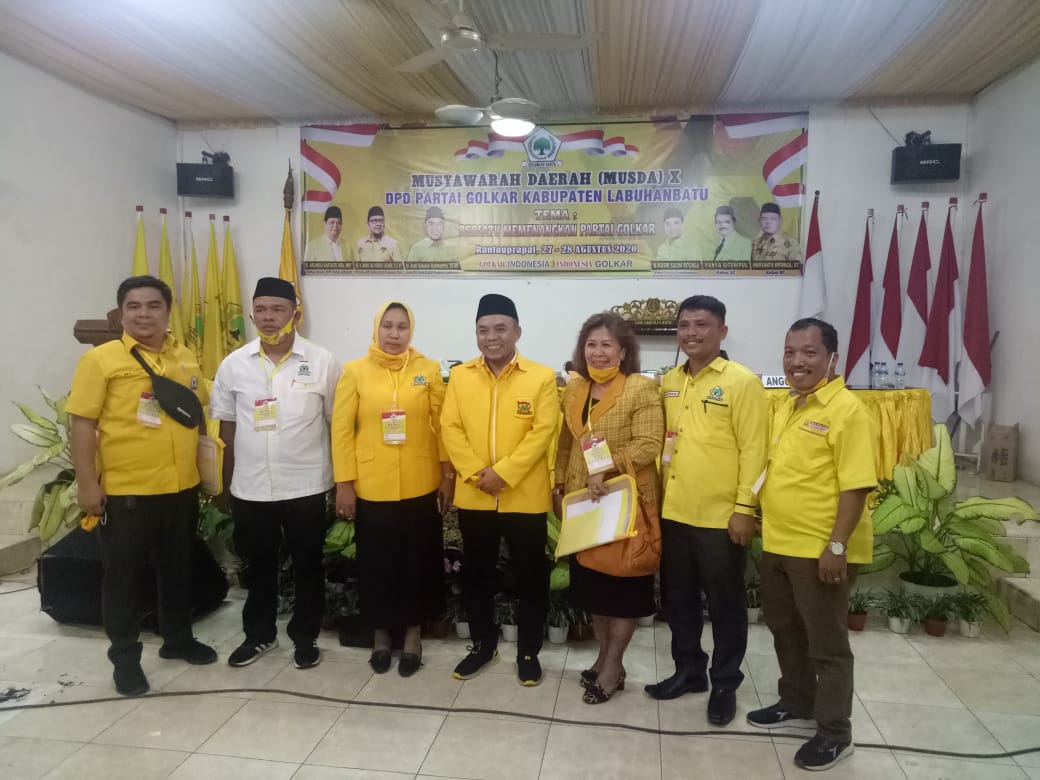 Musda Partai Golkar X, Andi Suhaimi Kembali Pimpin DPD Partai Golkar Labuhanbatu Periode 2020-2025