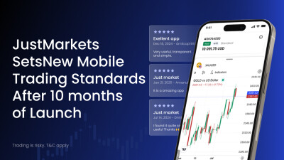 JustMarkets Sets New Mobile Trading Standards After 10 months of Launch