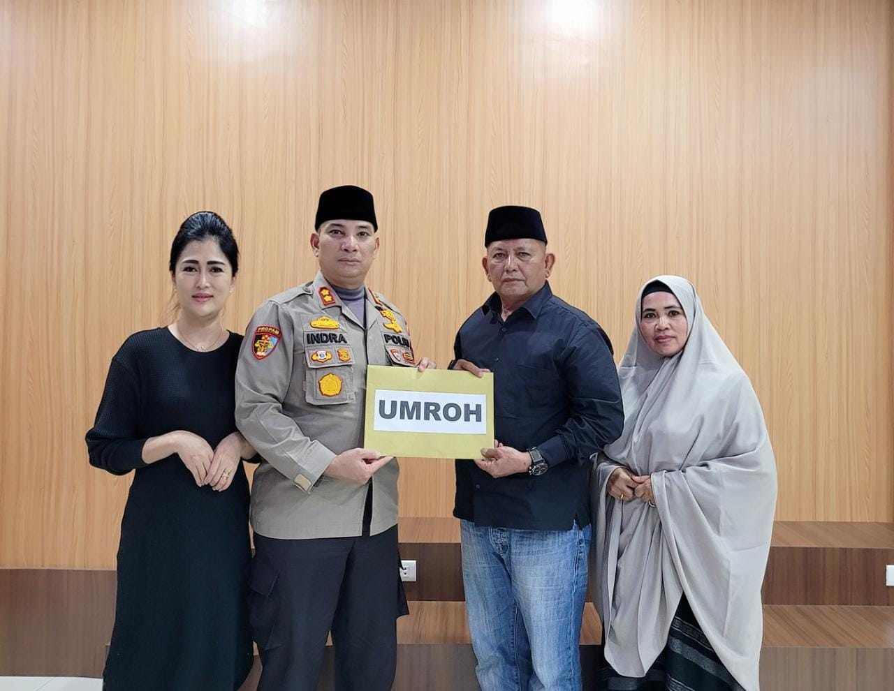 Salut! Kapolres Bengkalis Beri Hadiah Umroh Kepada Personil Purna Bakti