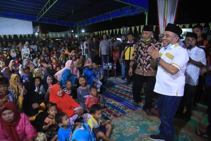 Bupati Labuhanbatu Hadiri Pagelaran Wayang Kulit Desa Jawi-Jawi