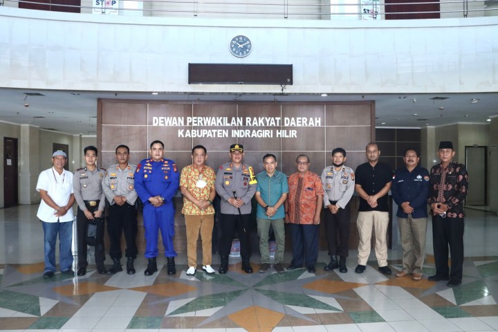 Unsur Pimpinan DPRD Inhil Terima Kunjungan Kapolres AKBP Norhayat