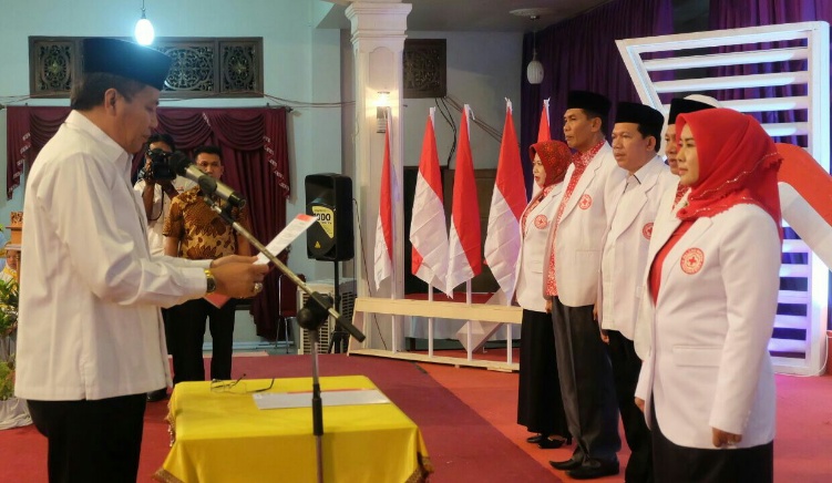 Hj Zulaikhah Dilantik Sebagai Ketua PMI Inhil