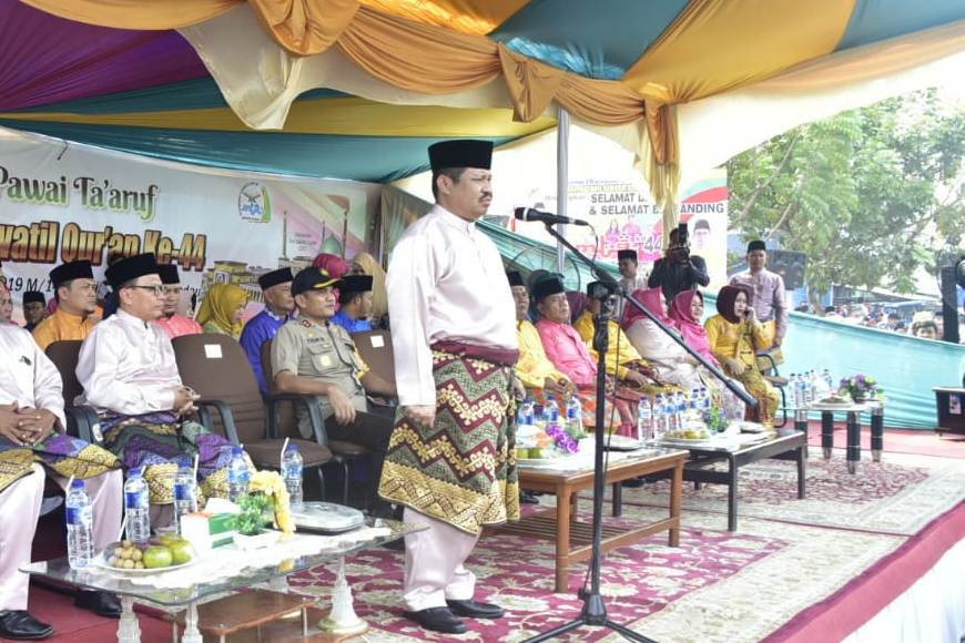 Amril Lepas Peserta Pawai Ta'aruf MTQ ke-44 Kabupaten Bengkalis
