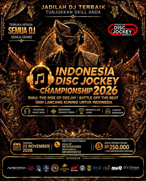 IDJC 2026 Digelar di Pekanbaru, DJ Semua Genre Berebut Gelar Juara