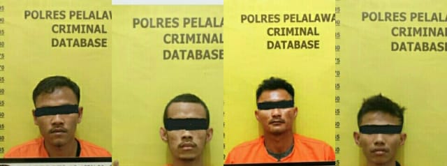 Ungkap Peredaran Narkoba, Empat Orang Diamankan Polres Pelalawan
