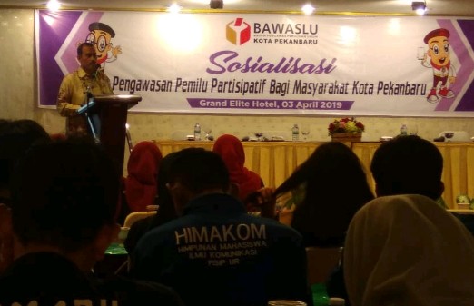 Bawaslu Pekanbaru Gelar Sosialisasi Pengawasan Pemilu