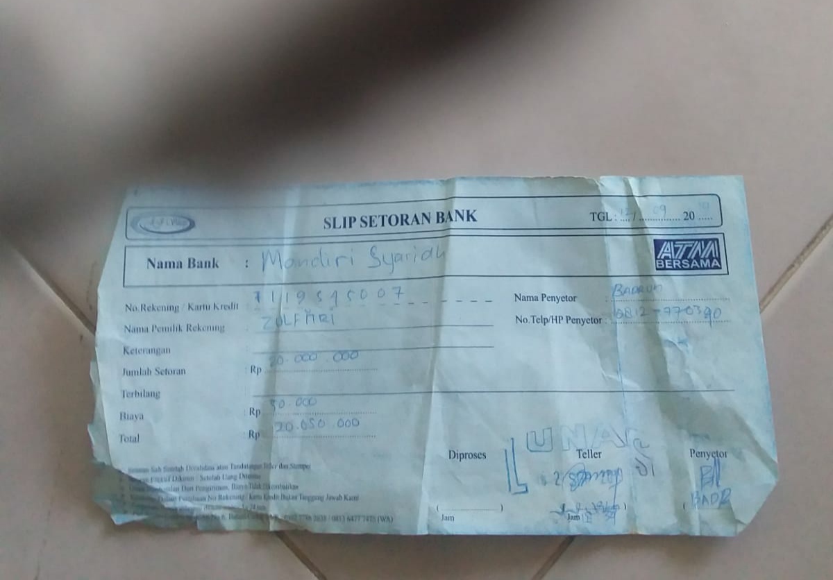 Penerbitan Surat Sporadik, Kades Pengujan Diduga Terima Aliran Dana