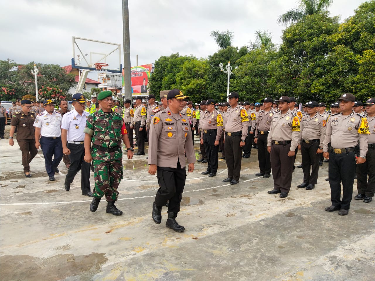 Gelar Pasukan Operasi Lilin, Polres Rohul Pastikan Perayaan Natal dan Tahun Baru Berjalan Kondusif