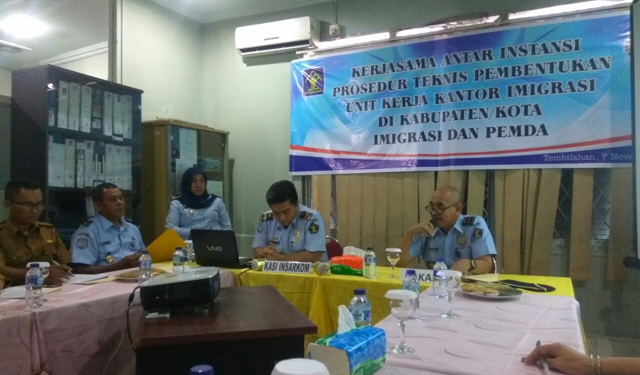Kantor Imigrasi Tembilahan Bahas Prosedur Teknis Pembentukan Unit Kerja
