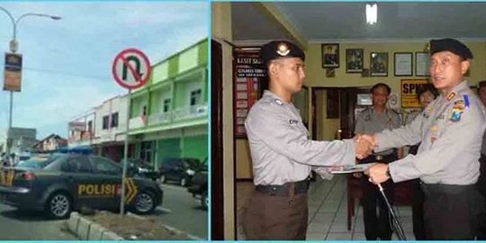 Ini Penjelasannya...!!! Anggota Polisi yang Melanggar Lalu Lintas Tapi Diberi Penghargaan