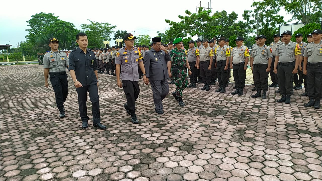 Waka Polres Rohil Pimpin Apel Ops Lilin Muara Takus 2019