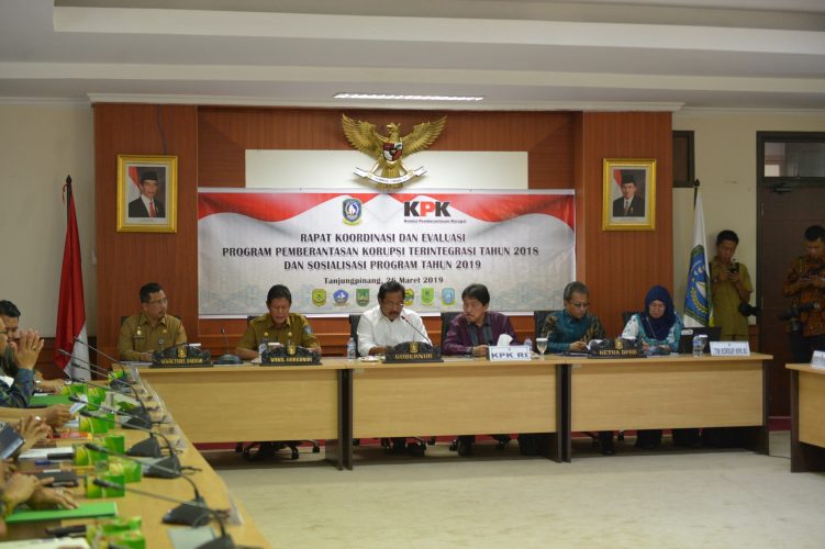 Gubernur Kepri Buka Rakor dan Evaluasi Program Pemberantasan Korupsi Terintegrasi 2018
