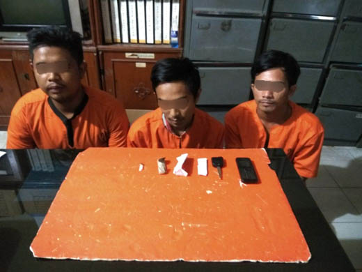 Jual Ganja, 3 Warga Tembilahan Ditangkap Polisi