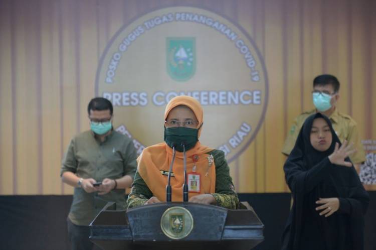Persentase Kesembuhan Pasien Positif Covid-19 di Riau Tinggi