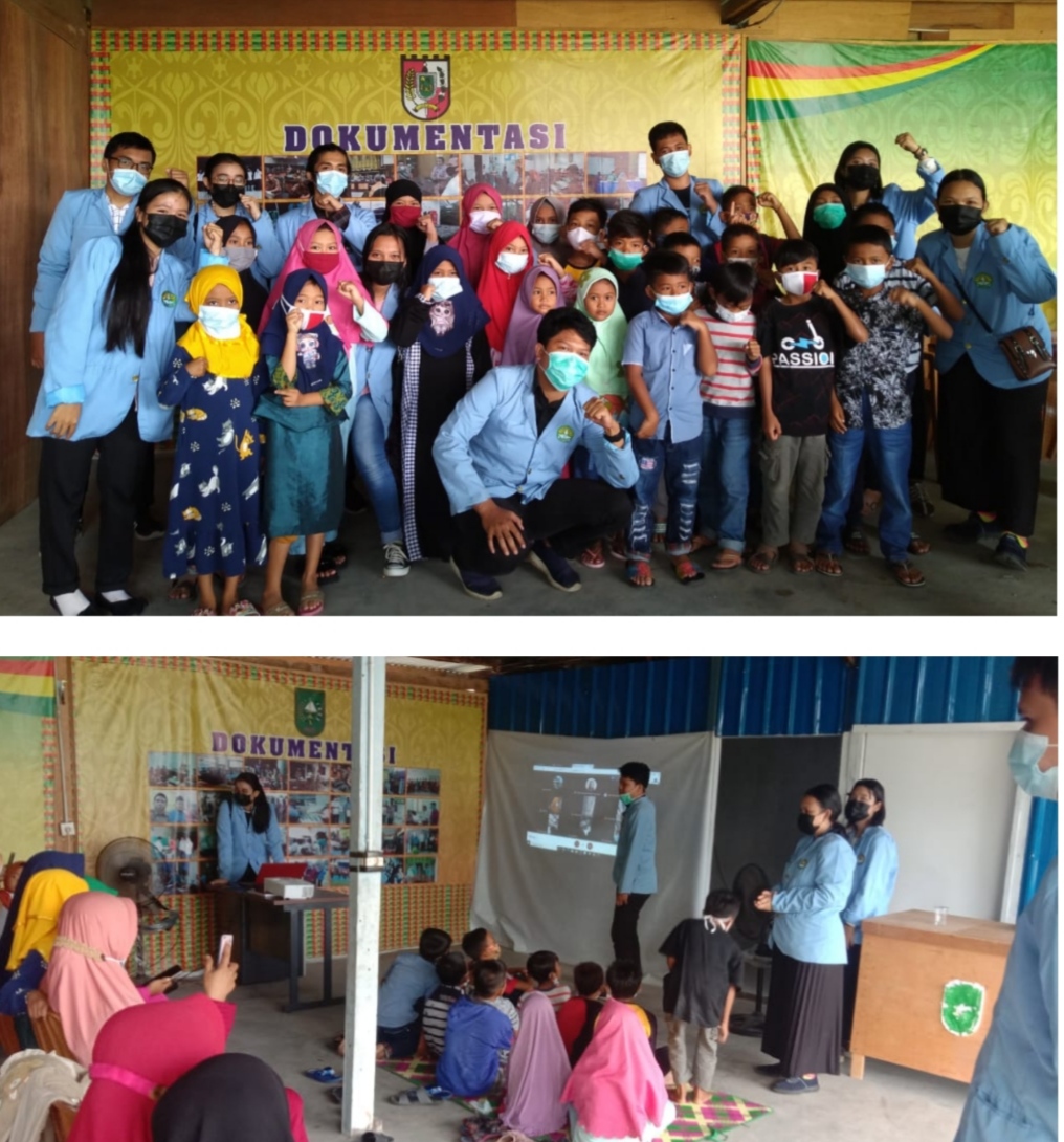 Tim Kukerta Balek Kampung UNRI Sosialisasikan Program Literasi
