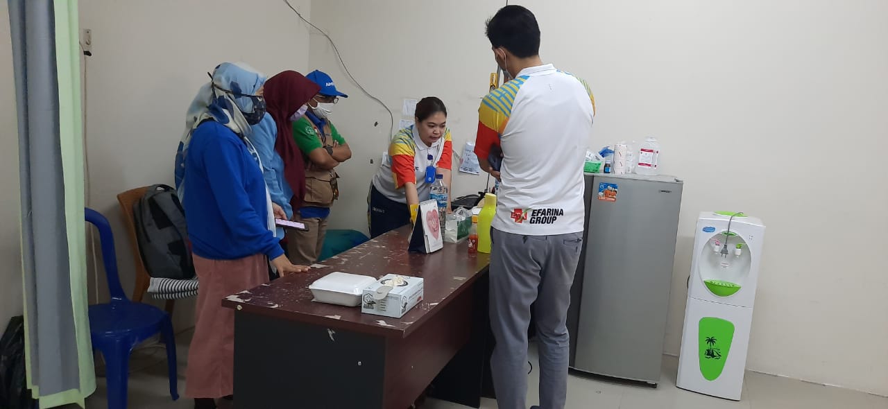 Rangkaian Kegiatan Kukerta Relawan Mahasiswi UNRI di Gugus Covid PT. RAPP