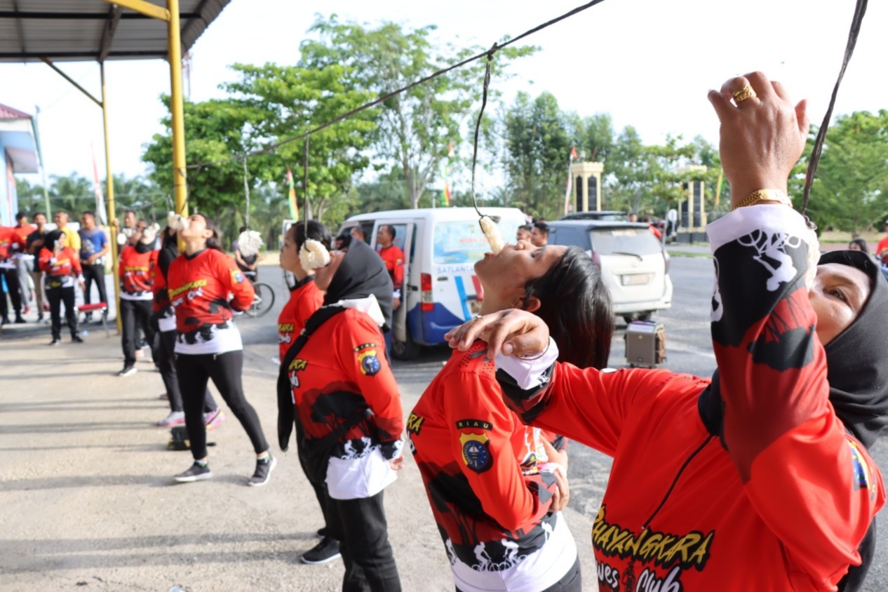 HUT Bhayangkara Ke- 76, Polres Rohil Gelar Family Gathering