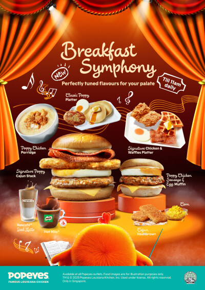 Rasakan Simfoni Pagi, Menu Sarapan Pertama Popeyes Kini Hadir di Singapura