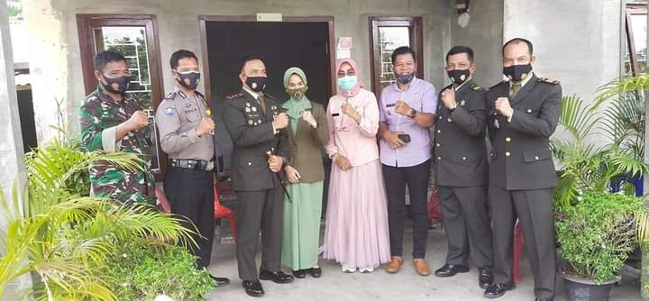 Camat Rantau Utara Sambut Kedatangan Dandim 0209/LB di Kelurahan Aek Paing