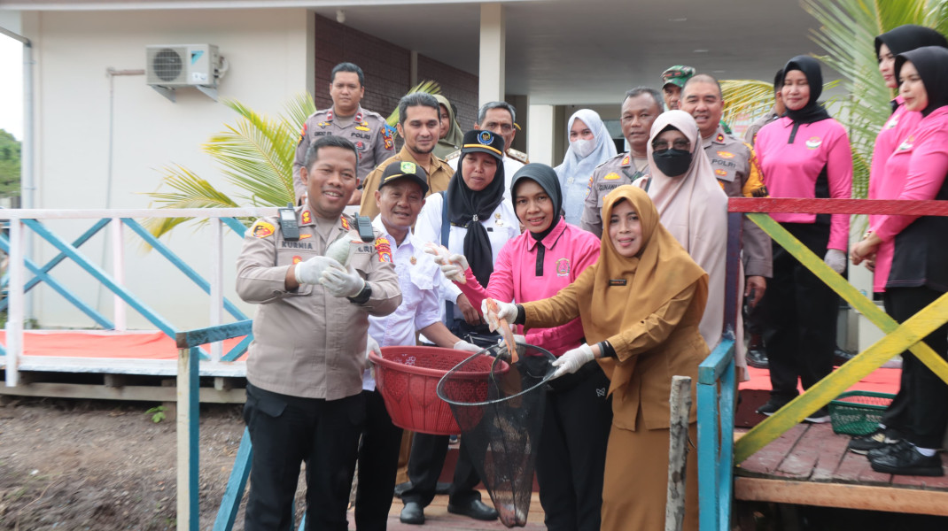 Polres Kep Meranti Launching Penguatan Program Pekarangan Pangan Lestari