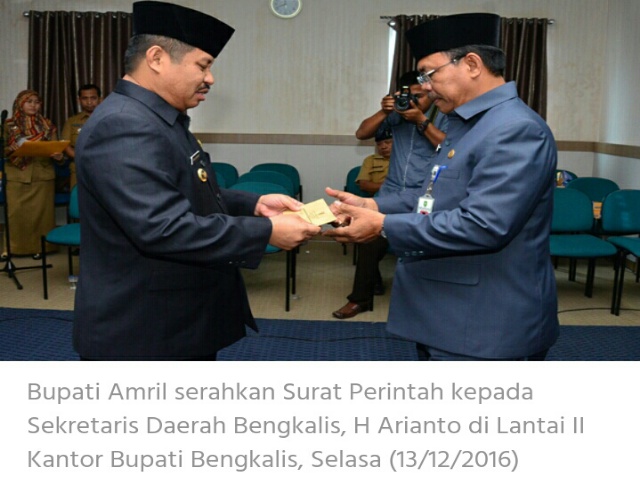 Bupati Amril Tugaskan 31 Pejabat untuk Menyusun RKA/DPA APBD Bengkalis 2017