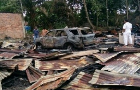 Kebakaran di Pelalawan, 5 Rumah dan Satu Fortuner Ludes