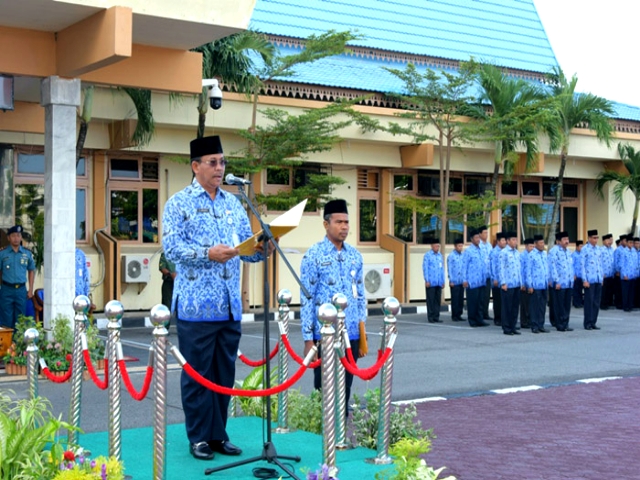 Genap Setahun Kepemimpinannya, Bupati Bengkalis Ajak ASN Tingkatkan Kinerja
