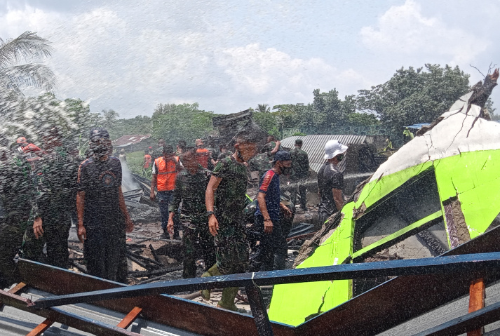 Pemukiman Warga Parit 10 Tembilahan Hulu Terbakar