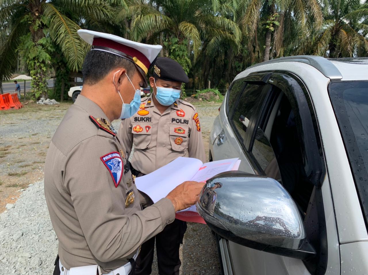 Polres Inhil Sekat Perbatasan Riau-Jambi