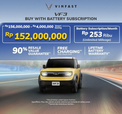 VinFast Umumkan Harga Langganan Baterai untuk Semua Model, Tawarkan Efisiensi Biaya hingga Rp113 Juta