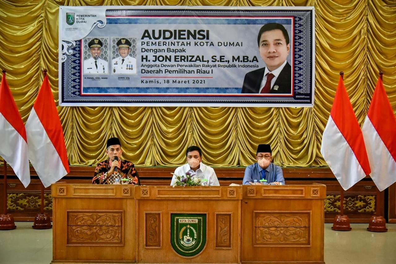 Wako Dumai Terima Kunjungan Angoota DPR RI Dapil Riau I