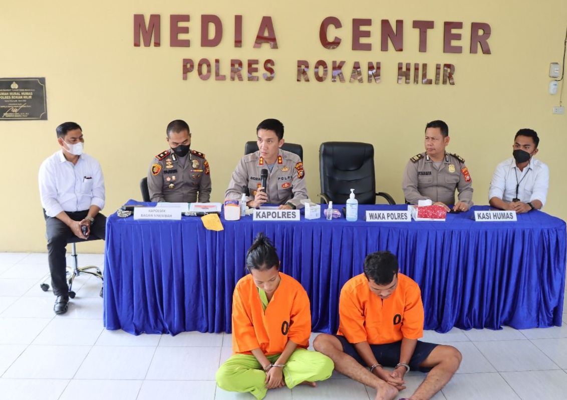 24 Jam, Polres Rohil Berhasil Ungkap Kasus Pembunuhan Berencana, Pelaku Masih Keluarga