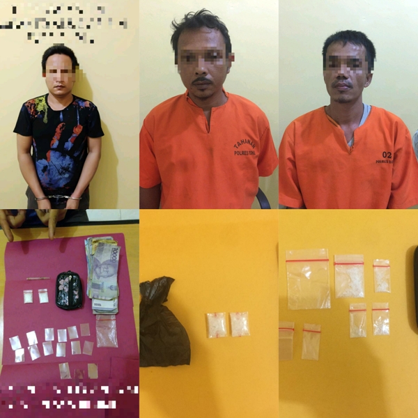 Dua Hari, Sat Narkoba Polres Rohil Bekuk 3 Pengedar Shabu 4 Pemakai Extacy