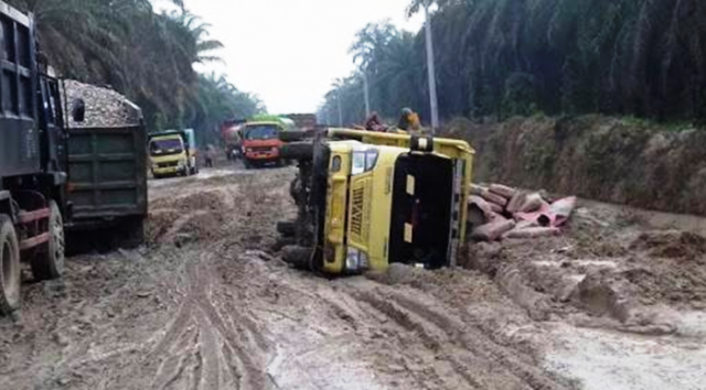 Sempat Rusak Parah, Jalinprov Mahato-Rantau Kasai Sudah Bisa Dilalui