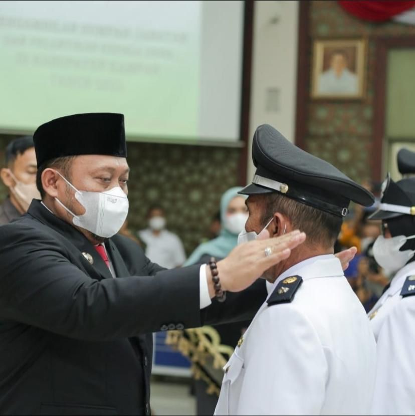 Seusai Dilantik Bupati Kampar, Arjunalis Kades Koto Mesjid Ajak Masyarakat Membangun Desa Lebih Maju