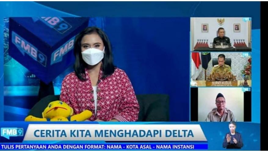 Live Streaming di FMB91D_IKP, Gubernur Berbagi Kiat Menangkal Covid-19 Varian Delta