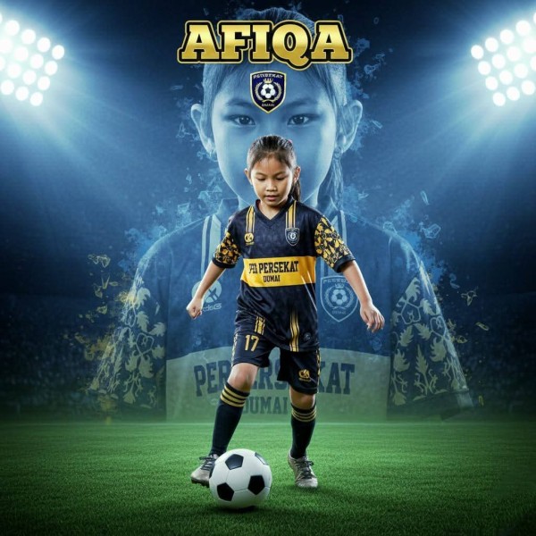 Afiqa Adriana, Bidadari Kecil Lapangan Hijau Persekat