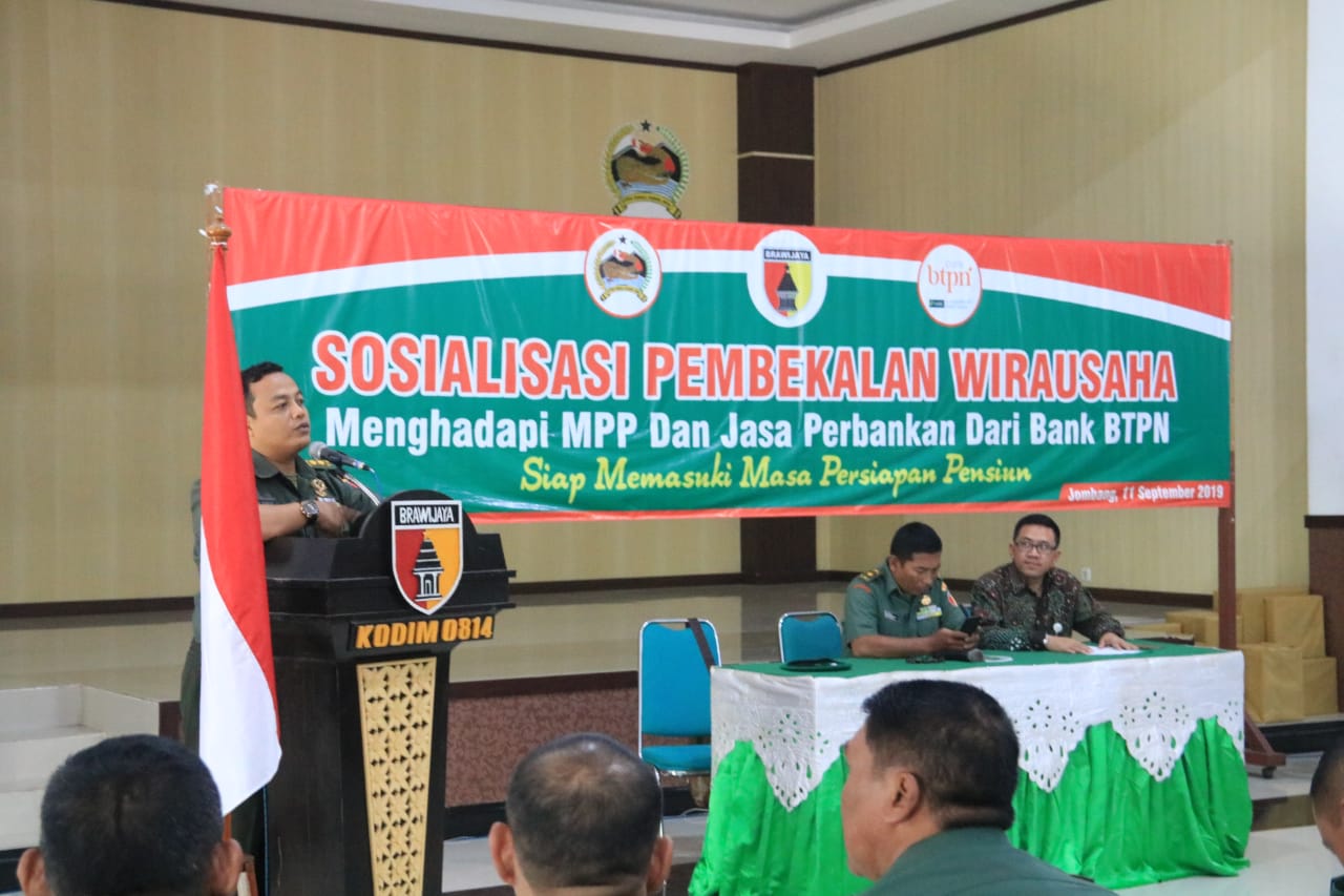 Sosialisasi Masa Persiapan Pensiun Kodim 0814 Jombang