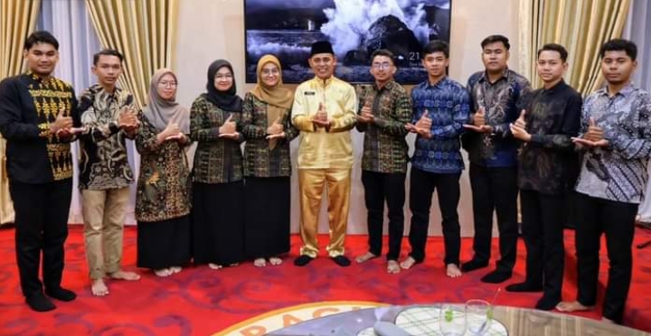 Pj Bupati Herman Ramah Tamah Bersama Peserta Brigade Penolong Ke-VI Se-Provinsi Riau Tahun 2024