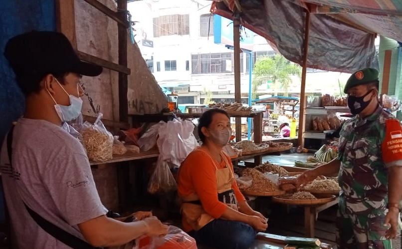 Sertu Heriyanto Laksanakan Sosialisasi Pencegahan Covid-19