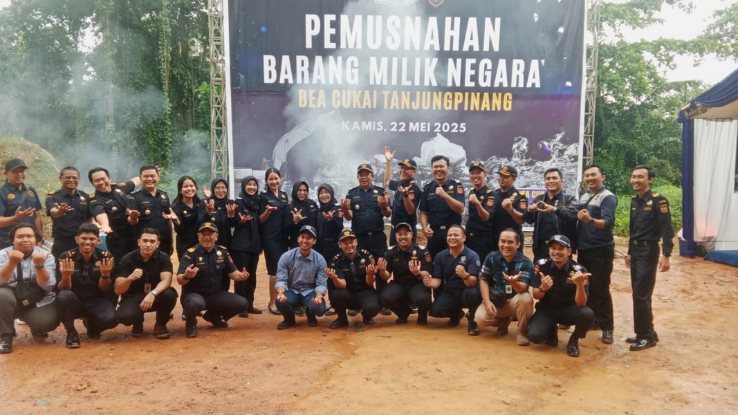 Bea Cukai Tanjungpinang Musnahan Barang Hasil Penindakan Senilai 5,3 M