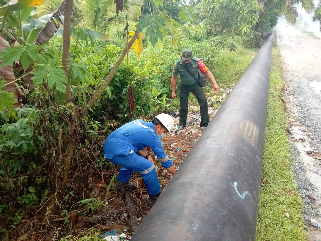 Giat Serka Fahrizal Purba dan SKK Migas Sub Sektor Kodim/0320 Dumai