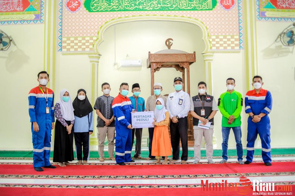 Pertagas Berikan Santunan Anak Yatim dan Dhuafa di Wilayah Rokan