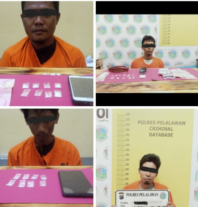 Empat Pemuda Diringkus Satnareskoba Polres Pelalawan