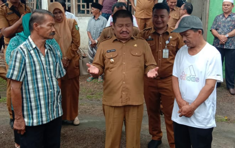 Bupati Amril Tinjau Lokasi Kebakaran di Mandau