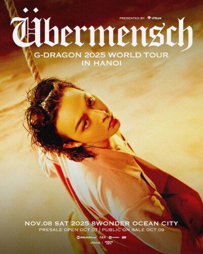 G-DRAGON 2025 WORLD TOUR [Übermensch]: Global Icon to Embark on Highly Anticipated TourAcross Multiple Cities Worldwide